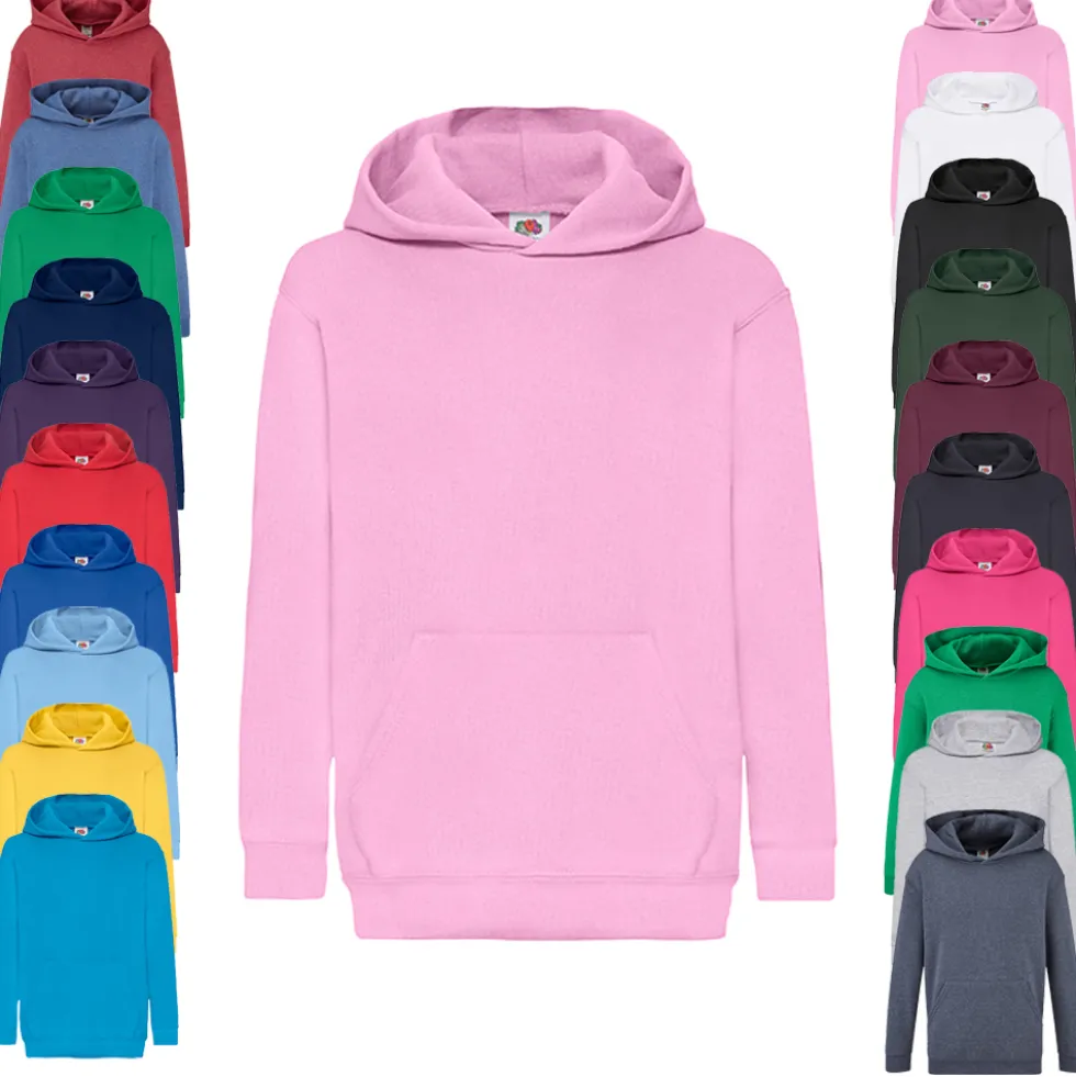 F421NK Fruit of the Loom Klassischer Kinder Kapuzenpullover Hoodie