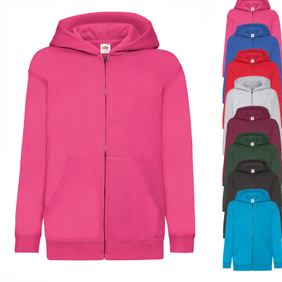 F401NK Fruit of the Loom Klassische Kinder Kapuzenjacke