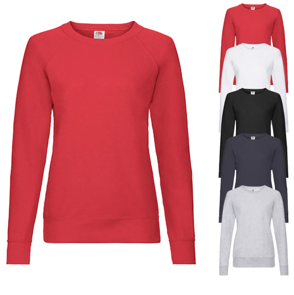 Fruit of the Loom Damen Leichter Raglan Pullover Sweatshirt