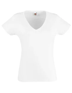 Fruit of the Loom Damen T-Shirt mit V-Ausschnitt