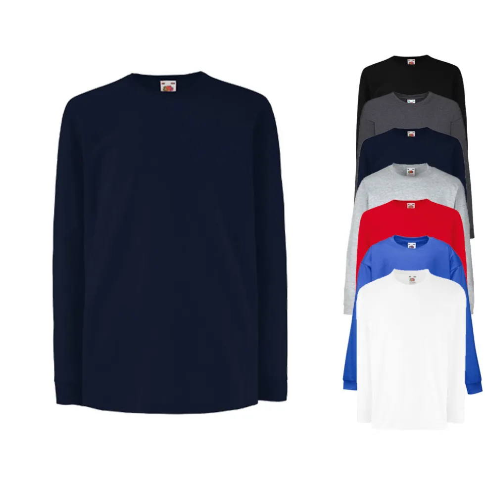 Fruit of the Loom Kinder Langarm T-shirt