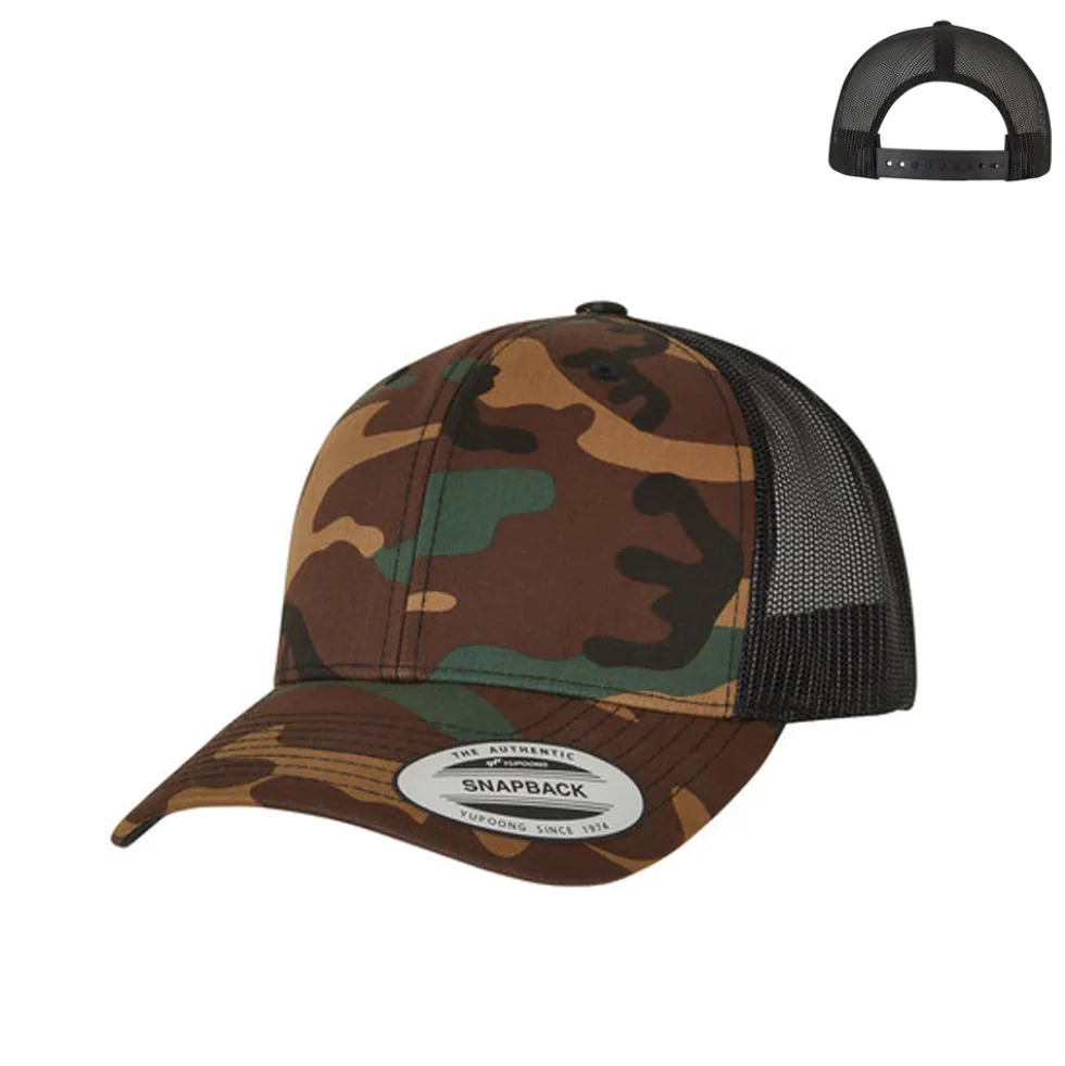 FX6606CA FLEXFIT Retro Trucker Camo Kappe