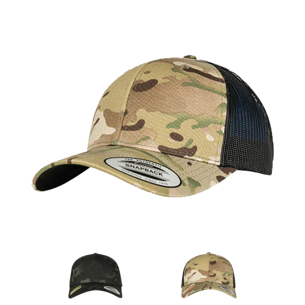 FX6606MC FLEXFIT Lässiger Camouflage-Druck Kappe