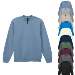 GSF008 Gildan Softstyle® mittelschweres Fleece 1/4-Reißverschluss Sweatshirt