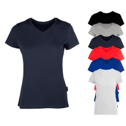 HRM202 HRM Damen V-Ausschnitt T-Shirt