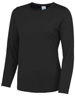 JC012 Just Cool Damen T-Shirt Langarm mit lockerer Passform