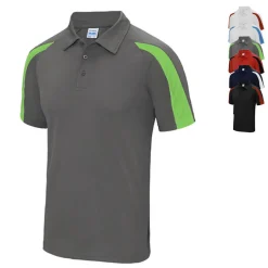 JC043 Just Cool Poloshirt Sportpolo Polohemd mit kontrastfarbenen Einsätzen