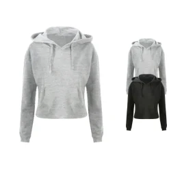 JH016 Just Hoods Damen Kapuzenpullover Bauchfei  Hoodie