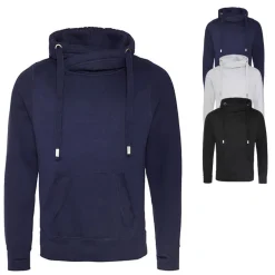 JH021 Just Hoods Kapuzenpullover mit 3-teiliger Kapuze aus doppellagigem Gewebe Hoodie