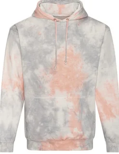JH022 Just Hoods Kapuzensweatshirt im Tie-Dye-Design