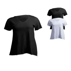 JHK603 JHK CURVES Feuergarn T-Shirt Damen