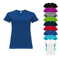 JHK604 JHK CURVES T-Shirt V-Ausschnitt Damen