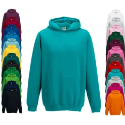 JH001K Just Hoods Kinder Kapuzenpullover ohne Zugbänder Hoodie