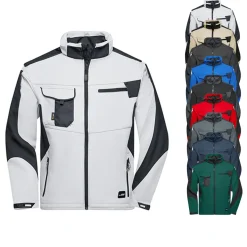 JN844 James+Nicholson Arbeitskleidung Softshelljacke -STRONG-