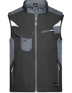 JN845 James+Nicholson Arbeitskleidung Softshellweste -STRONG-