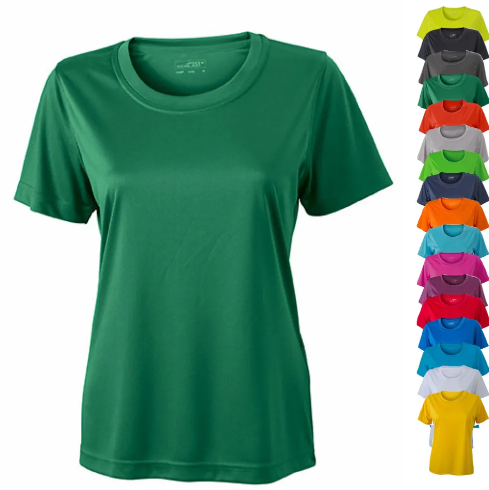 JN357 James+Nicholson Damen Aktiv T-Shirt kurzarm