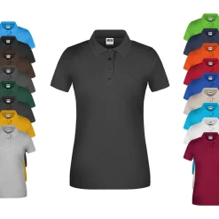 JN873 James+Nicholson Damen Arbeits Polo