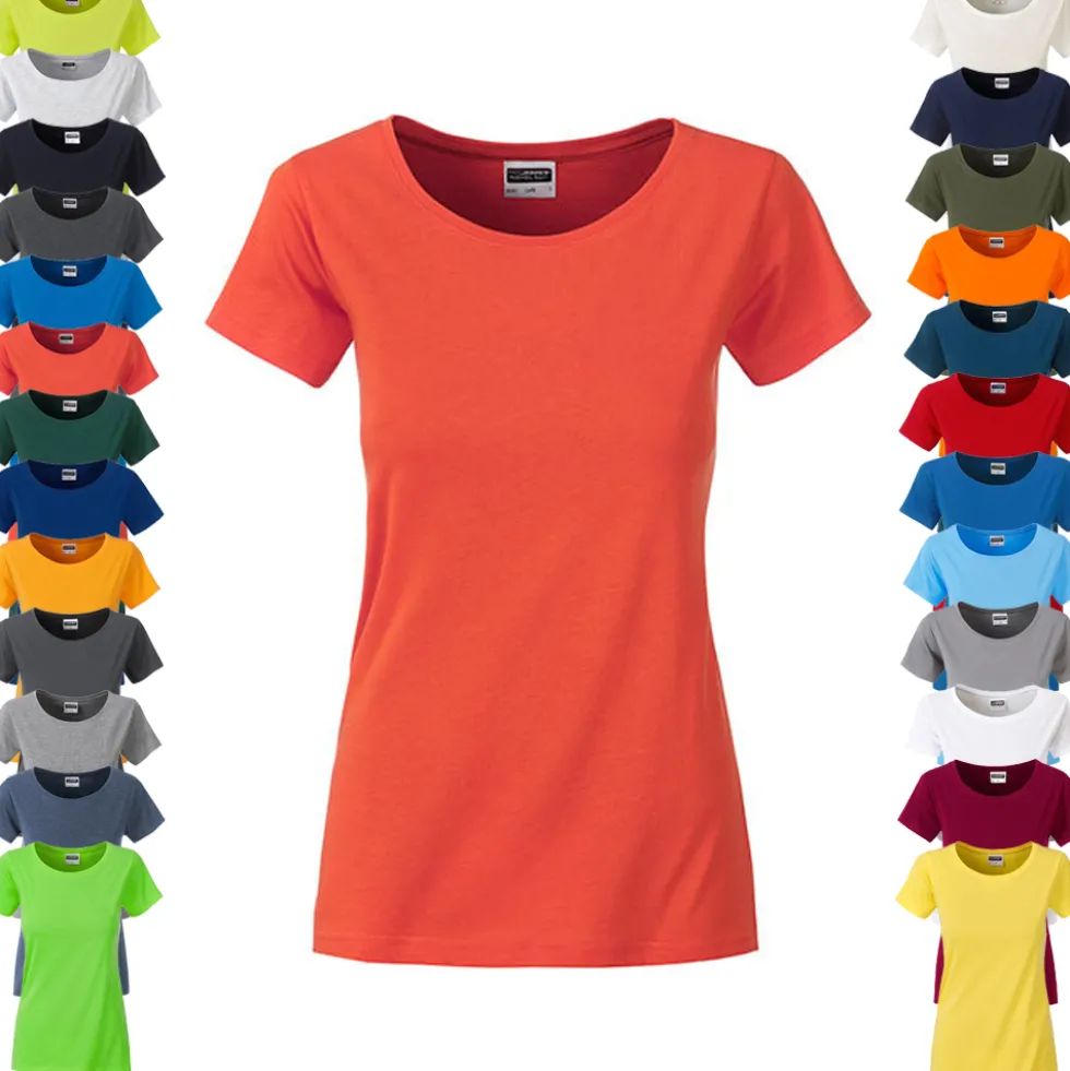 JN8007 James+Nicholson Damen BASIC T-Shirt kurzarm
