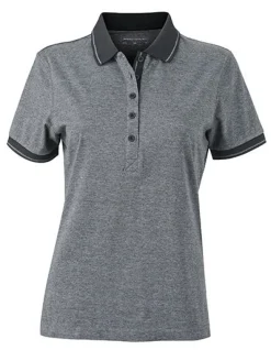 JN705 James+Nicholson Damen HEATHER Polo kurzarm