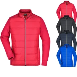 JN1123 James+Nicholson Damen Hybrid Sweatjcke
