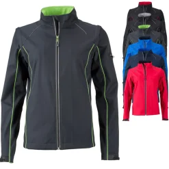 JN1121 James+Nicholson Damen 2 in 1 Softshelljacke mit abzippbaren Ärmeln