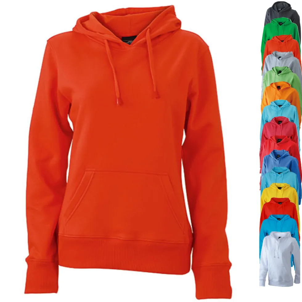 JN051 James+Nicholson Damen Kapuzensweatshirt