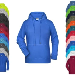 JN8023 James+Nicholson Damen Kapuzensweatshirt