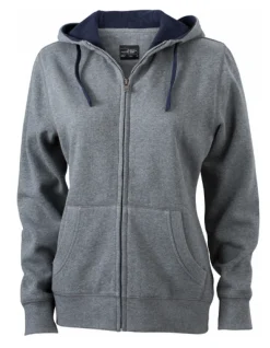 JN962 James+Nicholson Damen LIFESTYLE Kapuzenjacke