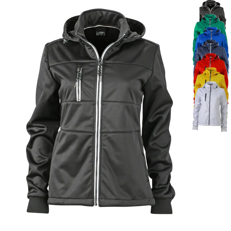 JN1077 James+Nicholson Damen maritime Softshelljacke