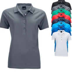 JN707 James+Nicholson Damen PIMA Polo