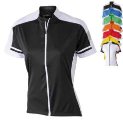 JN453 James+Nicholson Damen Radtrikot durchgehender Reißverschluss