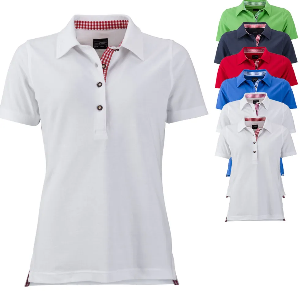 JN715 James+Nicholson Damen Traditionell Polo