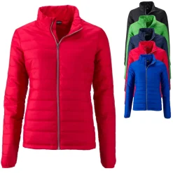 JN1119 James+Nicholson Damen Wattierte Jacke