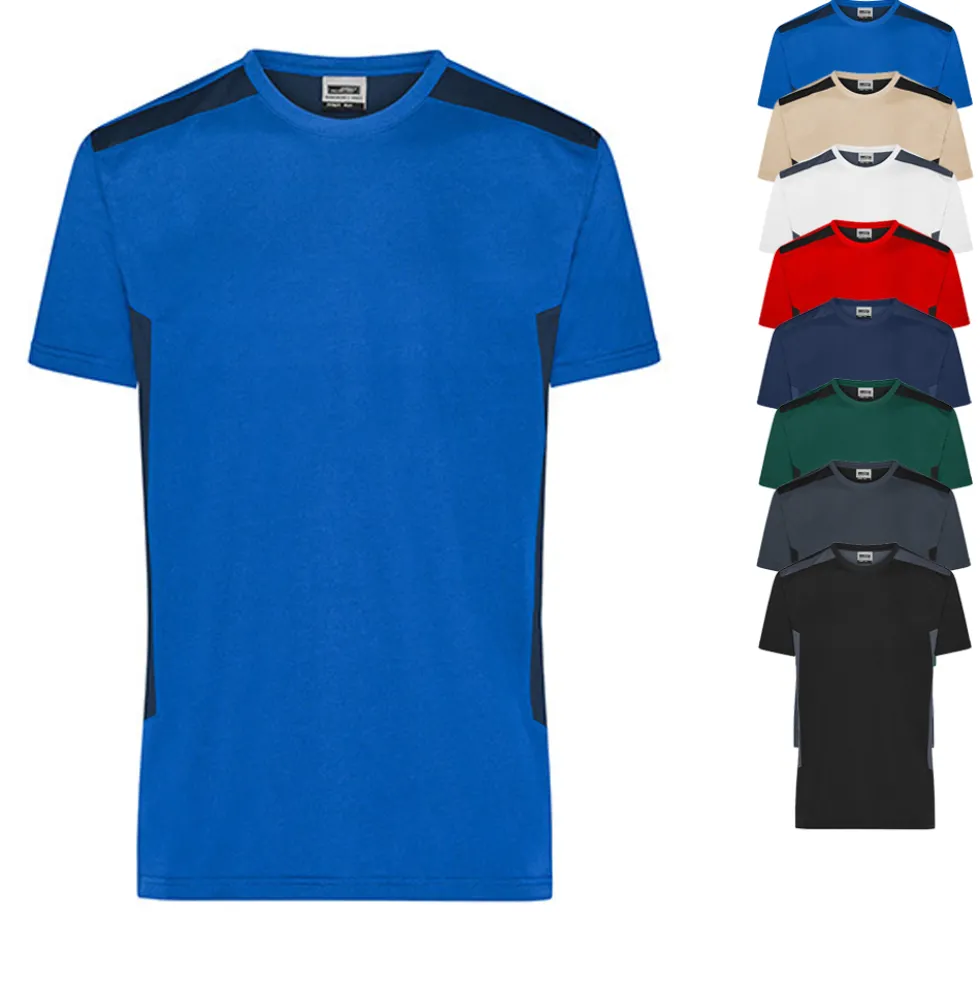 JN1824 James+Nicholson Herren Arbeitskleidung T-Shirt -STRONG-