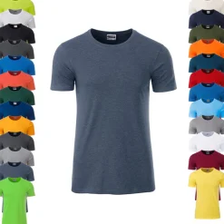 JN8008 James+Nicholson Herren BASIC T-Shirt kurzarm