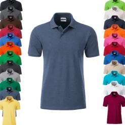 JN8010 James+Nicholson Herren BASIC Polo kurzarm