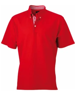 JN964 James+Nicholson Herren einfaches Polo kurzarm