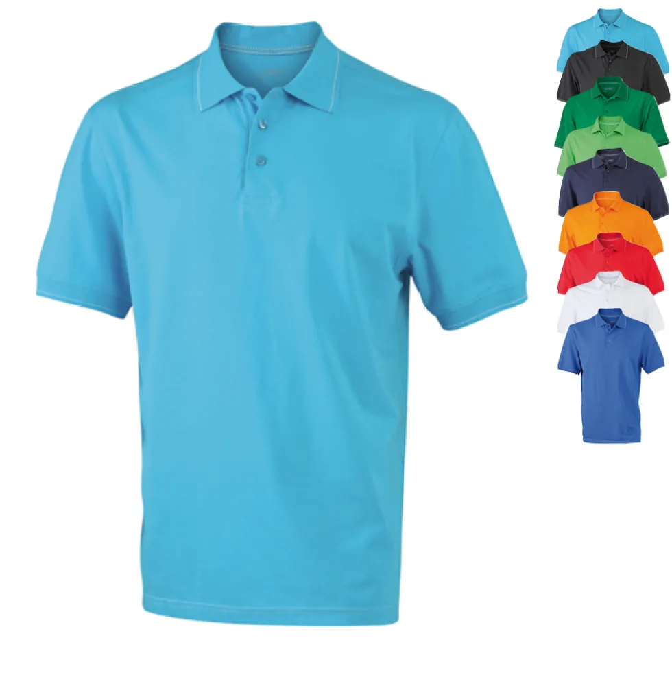 JN569 James+Nicholson Herren elastisches Polo