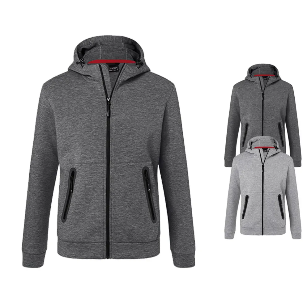 JN1144 James+Nicholson Herren Kapuzenjacke