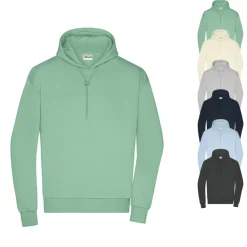JN8034 James+Nicholson Herren Kapuzenpullover Hoodie