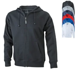 JN042 James+Nicholson Herren Kapuzenjacke