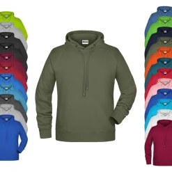 JN8024 James+Nicholson Herren Kapuzensweatshirt