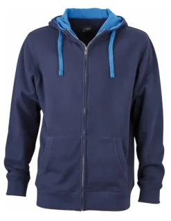 JN963 James+Nicholson Herren LIFESTYLE Kapuzenjacke