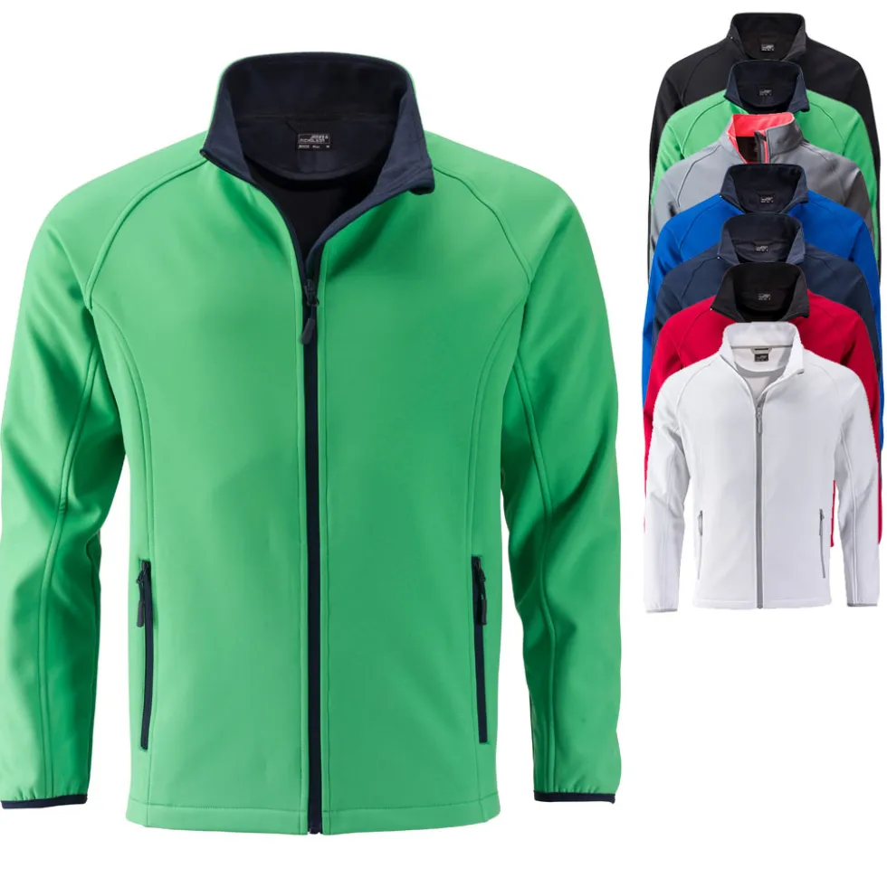 JN1130 James+Nicholson Herren Promo-Softshell Jacke