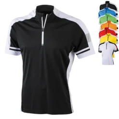 JN452 James+Nicholson Herren Radtrikot 1/2 Reißverschluss