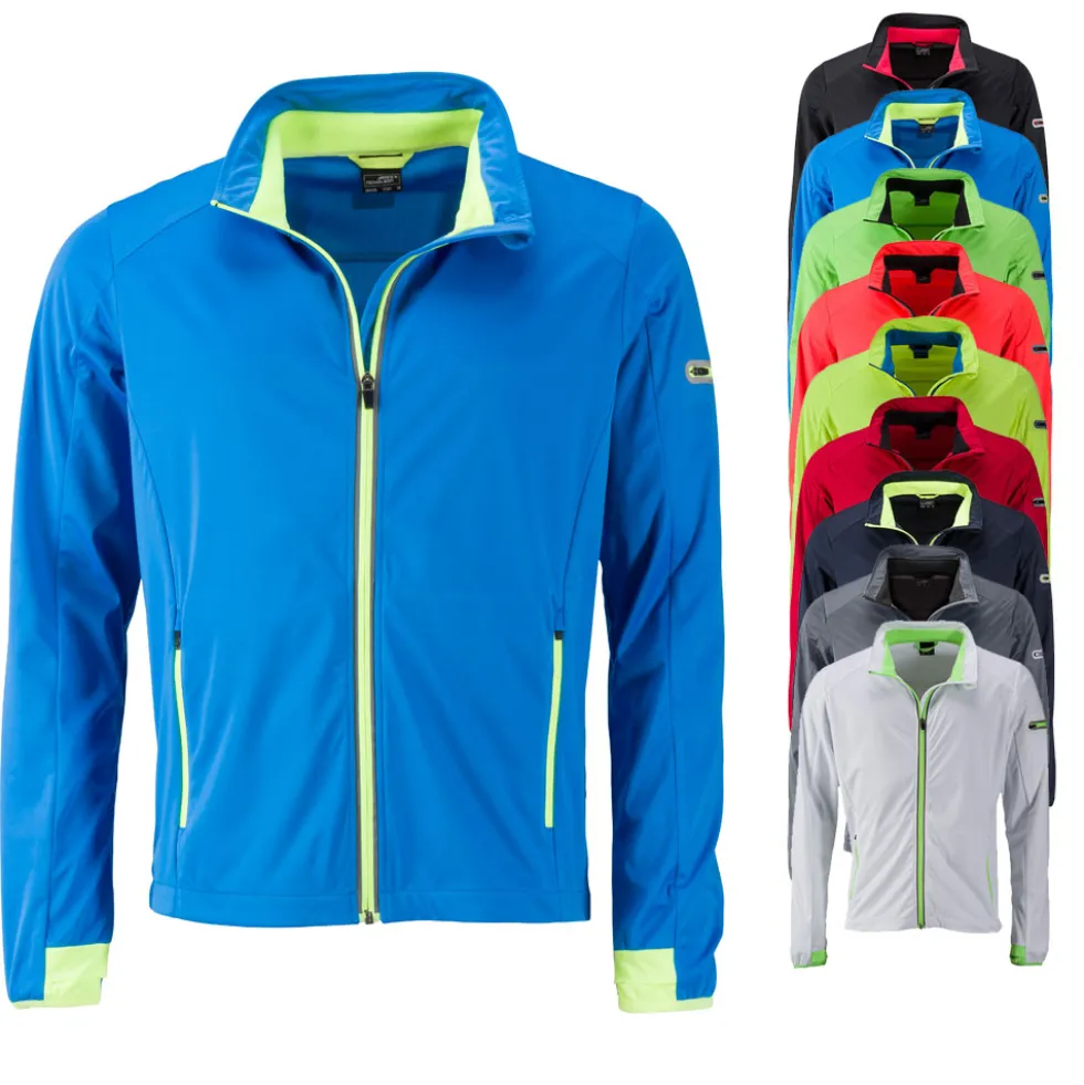 JN1126 James+Nicholson Herren Sport Softshelljacke