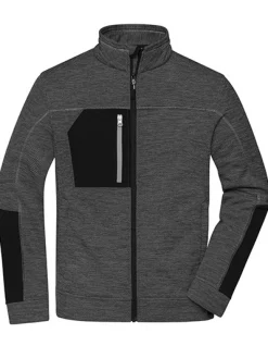 JN1818 James+Nicholson Herren Struktur Fleece Jacke