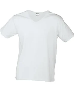 JN912 James+Nicholson Herren V-Ausschnitt T-Shirt schlanke Passform