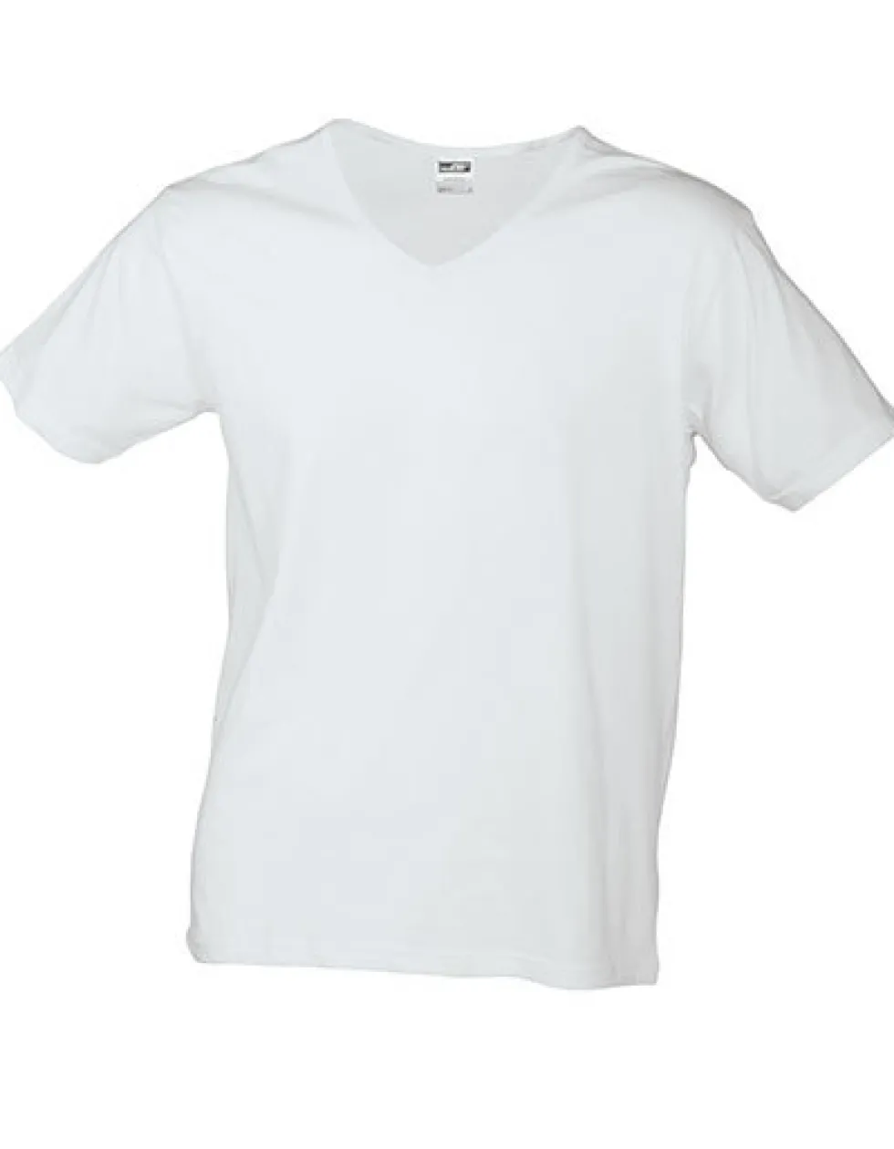 JN912 James+Nicholson Herren V-Ausschnitt T-Shirt schlanke Passform