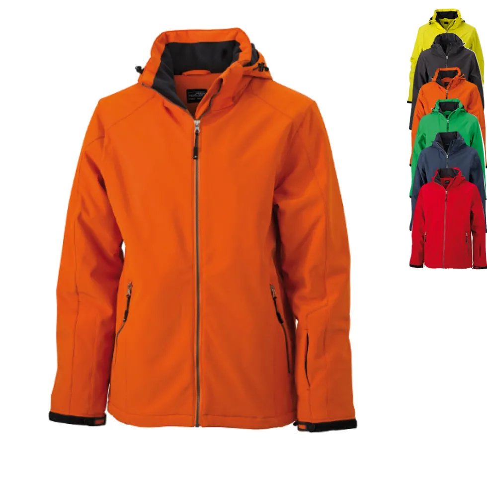 JN1054 James+Nicholson Herren Wintersport Softshelljacke